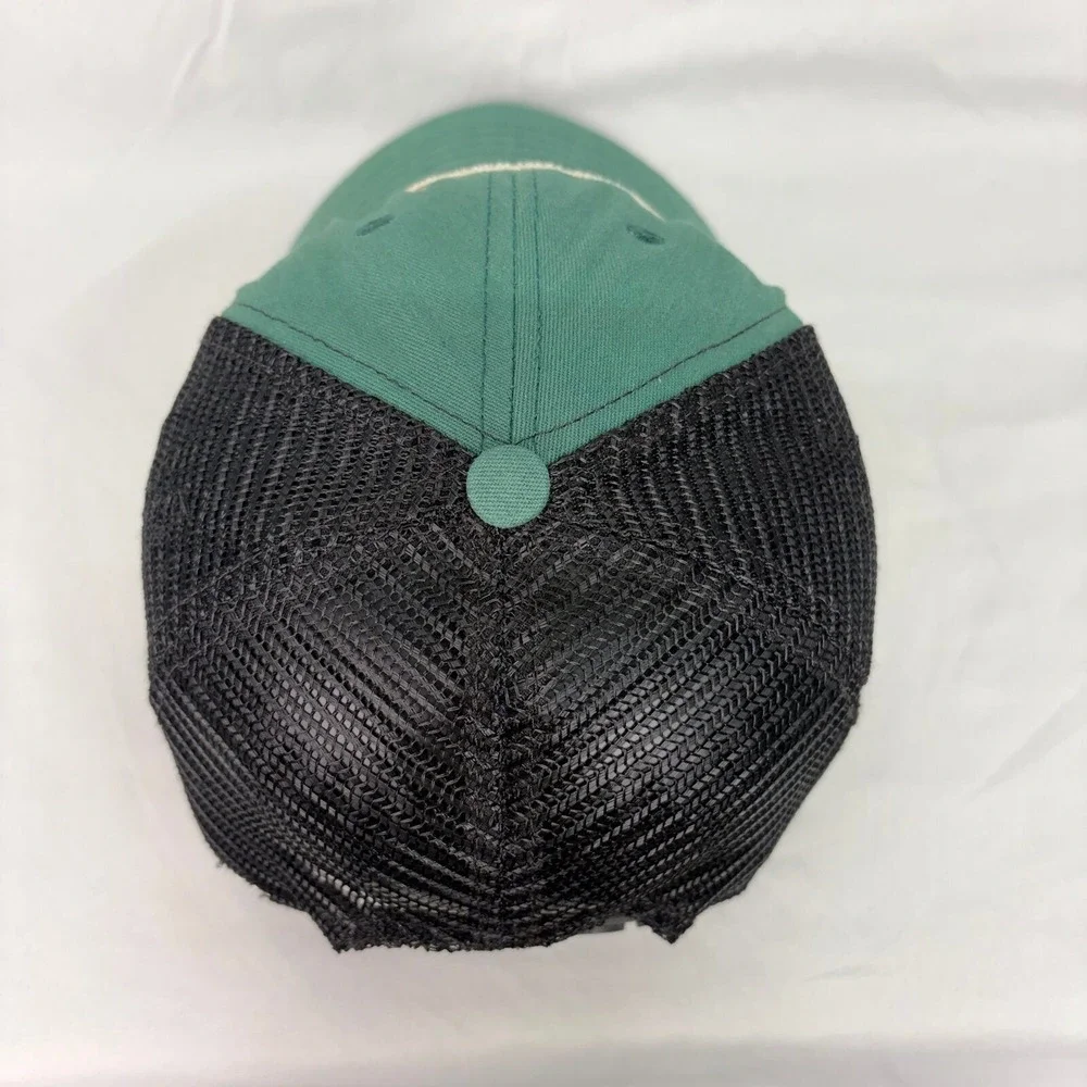 Banner & Oak Trucker Hat Made in USA Mens OSFM Green Black Mesh Rhino Patch